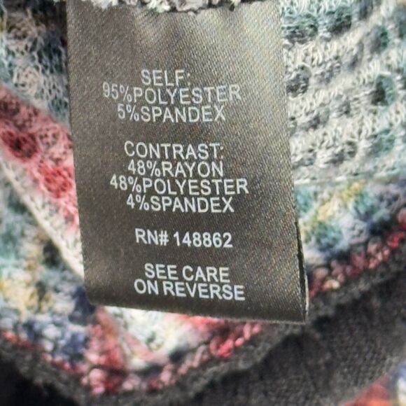 Torrid Plus 1X Plaid Waffle Knit Surplice V-Neck Top Red Black‎ Long Sleeve - Picture 7 of 12